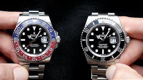 rolex gmt vs submariner thickness|rolex sub pepsi.